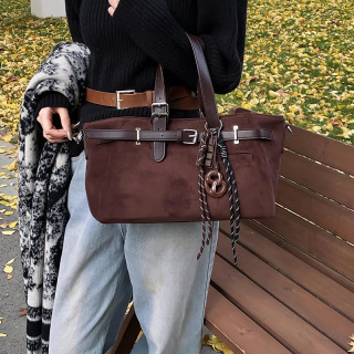 yukxalta ayollar sumkasi zamshli ayollar dizayner sumkalari kamar bog'ichli va ayollar uchun yuqori tutqichli yumshoq zamsh katta sig'imli crossbody sumkasi 2024 yangi qishki dizayner sumkalari