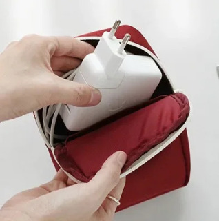 Sayohat aksessuarlari simi sumkasi Portativ raqamli USB elektron qurilma saqlash sumkasi va organizator gadjet sumkasi Sayohat uyali telefon zaryadlovchi ushlagichi