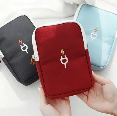 Sayohat aksessuarlari simi sumkasi Portativ raqamli USB elektron qurilma saqlash sumkasi va organizator gadjet sumkasi Sayohat uyali telefon zaryadlovchi ushlagichi