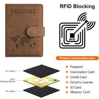 Sayohat Essentials uchun pasport qopqog'i Pasport hamyoni Sayohat aksessuarlari Ayollar/Erkaklar uchun pasport kitoblari egalari
