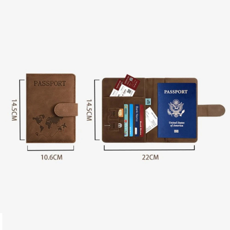 Sayohat Essentials uchun pasport qopqog'i Pasport hamyoni Sayohat aksessuarlari Ayollar/Erkaklar uchun pasport kitoblari egalari