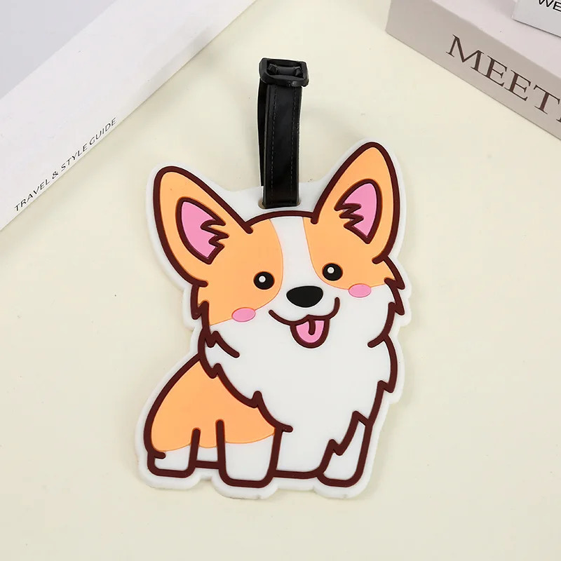 Sayohat aksessuarlari bagaj yorlig'i ijodiy chamadon Corgi va mushuk moda uslubi Portativ sayohat osilgan teglar va yo'qolganlarga qarshi belgilar