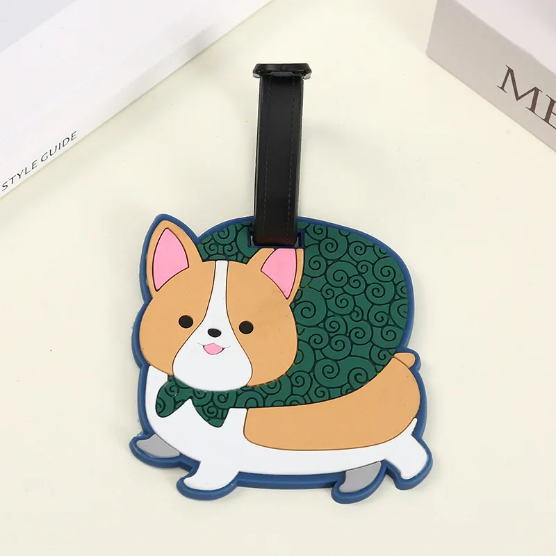 Sayohat aksessuarlari bagaj yorlig'i ijodiy chamadon Corgi va mushuk moda uslubi Portativ sayohat osilgan teglar va yo'qolganlarga qarshi belgilar