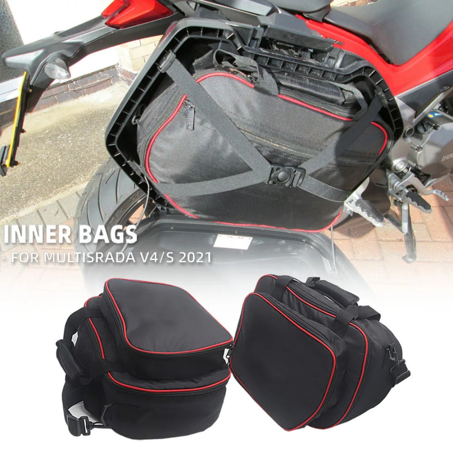 Ducati Multistrada V4 S 2021 uchun ichki sumkalar Plastik yon panellar qoplamalari MULTISTRADA v4 uchun mototsikl aksessuarlari