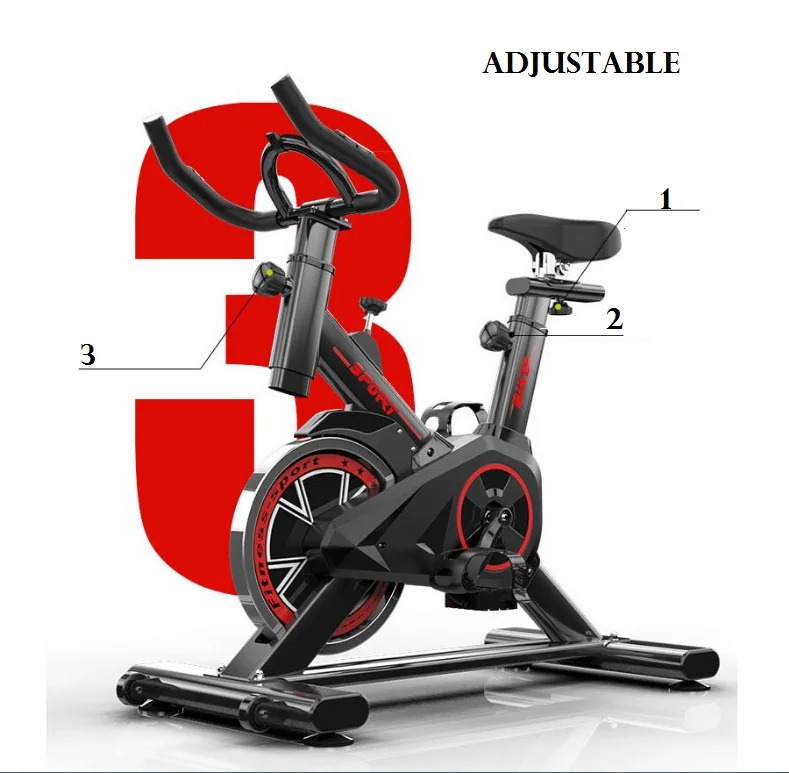 Qarshilik velosporti bilan maxsus tayyorlangan Fitness Spinning Velosipedi Kardio mashqlari uskunasi