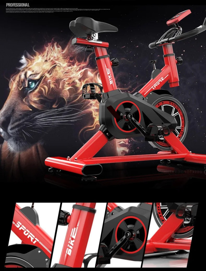 Qarshilik velosporti bilan maxsus tayyorlangan Fitness Spinning Velosipedi Kardio mashqlari uskunasi