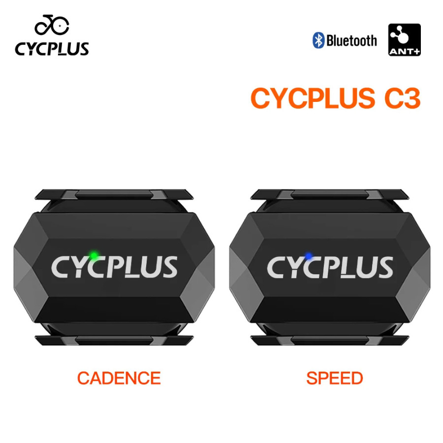 CYCPLUS velosport kompyuteri, ikki kadans sensori, spidometr, ANT+, Bluetooth, suv o‘tkazmaydigan