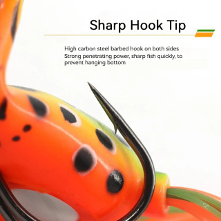 Qurbaqa baliq ovlash lures Gachok Gamakatsu uzun quyma sun'iy yuqori suv lure 16g traktor Popper Pike lure ilon boshi baliq perch
