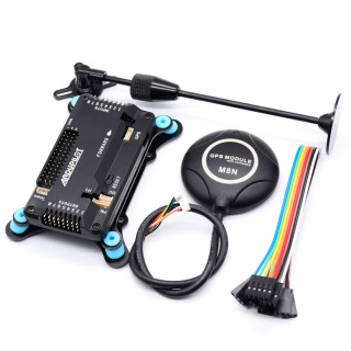 APM2.8 parvoz boshqaruvchisi APM 2.8 Ardupilot + oʻrnatilgan M8N GPS kompas + GPS stend + RC kvadrokopter multikopter uchun amortizator Желтый
