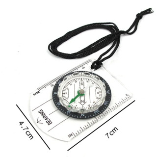 Clear Plastic Camping Hiking Compass Proportional Trail Travel Compass Tools Travel to'plamlari