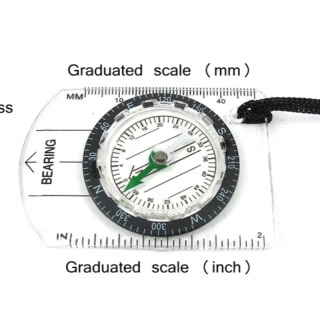 Clear Plastic Camping Hiking Compass Proportional Trail Travel Compass Tools Travel to'plamlari