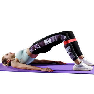 Yoga va Pilates uchun 5 qarshilik darajasiga ega elastik tasma to'plami