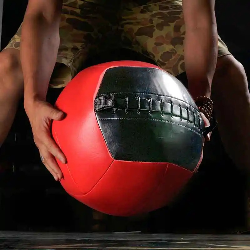 Fitness tibbiyot to'pi devor to'pi Og'irligi to'pi atrof-muhitni muhofaza qilish bo'sh yumshoq tibbiyot to'pi Binaural yoga boks uy tortishish kuchi