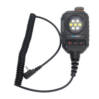 Walkie Talkie yelka mikrofoni Sennheix 8800 8600 Quansheng UV-K5 UV-K6 K-tipli ikki tomonlama radio mikrofon uchun mos keladi черный