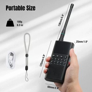 Choyong WT2 uzoq masofali koʻp funksiyali professional Walkie Talkie portativ ikki tomonlama global aloqa uchun radio черный