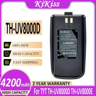 Tyt TH-UV8000D TH-UV8000E UV8000E TC-8000 TC-8000V radio UV8000D Li-ion uchun Walkie Talkie batareyasi 4200mAh БЕЛЫЙ