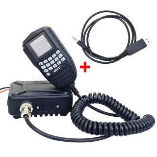 QYT KT-WP12 Walkie Talkie VHF UHF 70CM 2M 200Ch 25W qoʻsh tarmoqli mini havaskorlar uchun mobil FM radio VOX Scrambler qoʻl mikrofoni bilan ishlash Синий