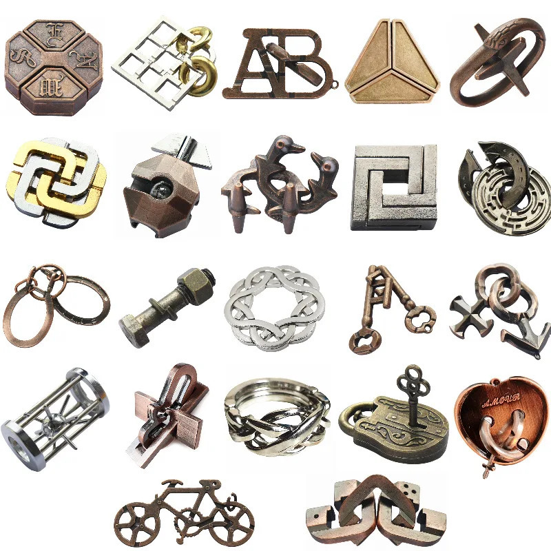 Металлические Головоломки-замки: Классические Развивающие Игрушки Для Детей И Взрослых, Забавные Подарки