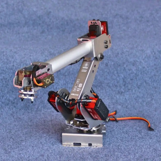Raqamli servoli 6 dyuymli sanoat robotli qoʻl 20kg / 25kg Arduino roboti uchun malinali DIY toʻplami dasturlashtiriladigan robot