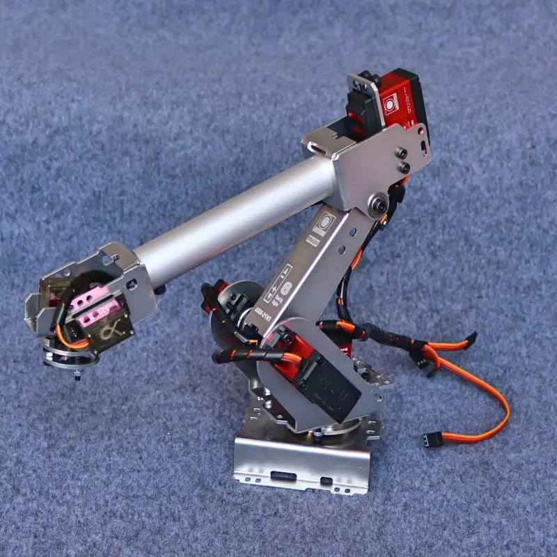 Raqamli servoli 6 dyuymli sanoat robotli qoʻl 20kg / 25kg Arduino roboti uchun malinali DIY toʻplami dasturlashtiriladigan robot