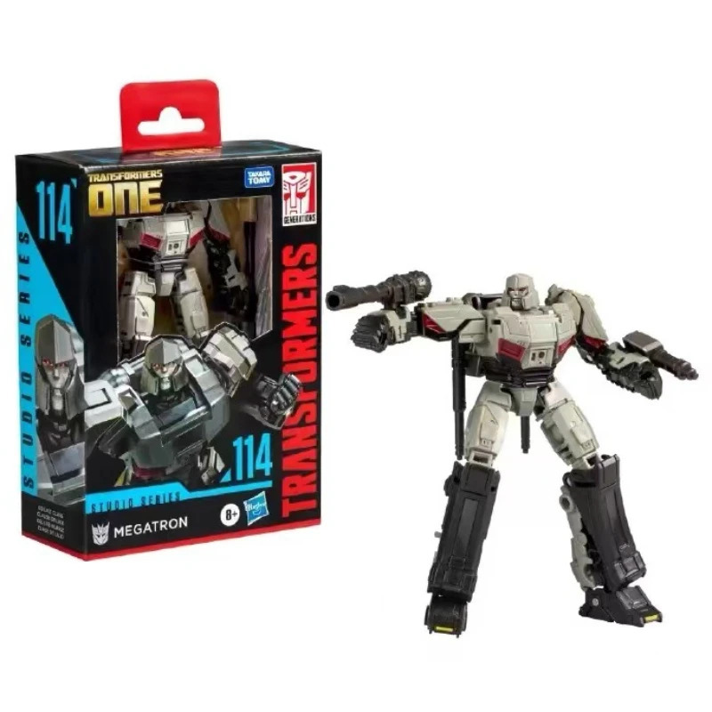 Stokda Hasbro SS114 Transformers Toys Studio Series Deluxe Transformed One Origin Megatron Robot Action Figures Sovg'alar Modeli