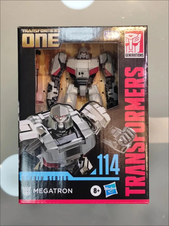 Stokda Hasbro SS114 Transformers Toys Studio Series Deluxe Transformed One Origin Megatron Robot Action Figures Sovg'alar Modeli