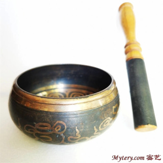 Yoga shifobaxsh meditatsiya musiqa asboblari Tibet qo'shiq kosasi Besh kurtakli guruch 10cm 14cm 17cm