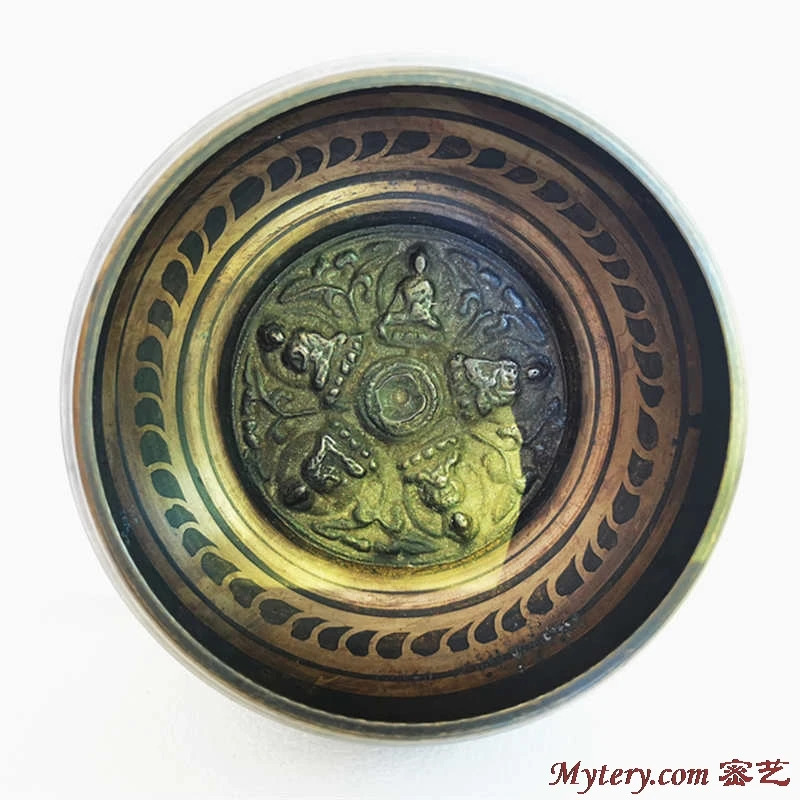 Yoga shifobaxsh meditatsiya musiqa asboblari Tibet qo'shiq kosasi Besh kurtakli guruch 10cm 14cm 17cm