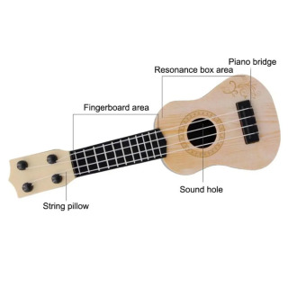 Instrumental o'yinchoqlar Bolalar sovg'asi Ko'ngilochar o'yinchoqlar Klassik Ukulele Kichik gitara o'quv cholg'usi