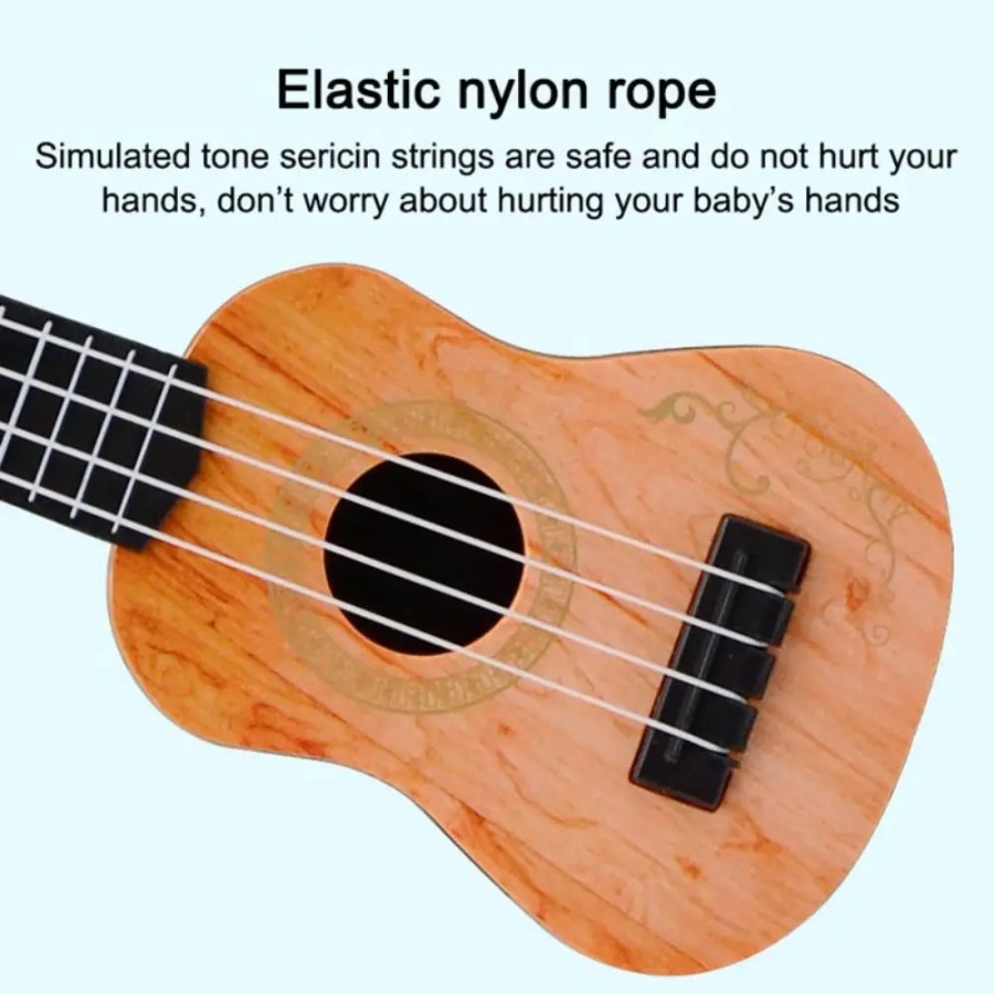 Instrumental o'yinchoqlar Bolalar sovg'asi Ko'ngilochar o'yinchoqlar Klassik Ukulele Kichik gitara o'quv cholg'usi