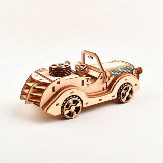 Винтажный классический автомобиль, деревянный креативный DIY 3D головоломка, научный эксперимент, образование, детские игрушки