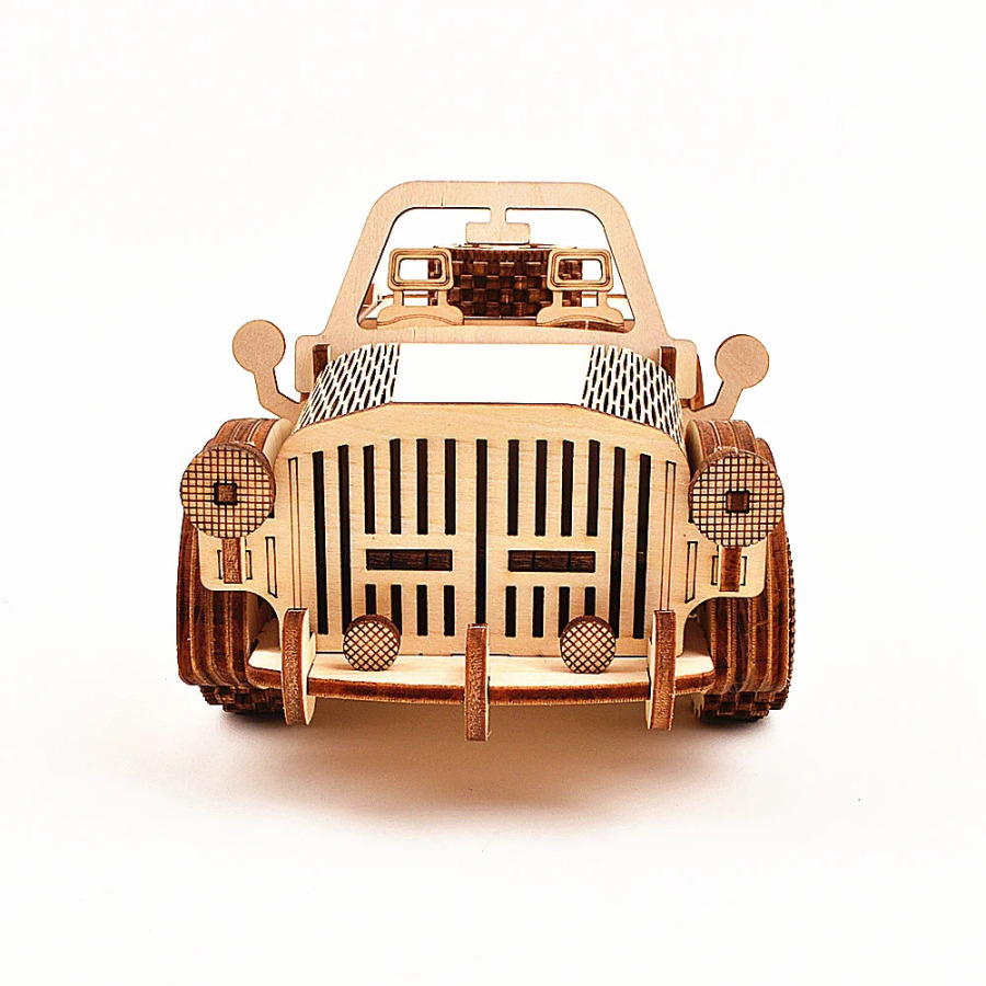 Винтажный классический автомобиль, деревянный креативный DIY 3D головоломка, научный эксперимент, образование, детские игрушки