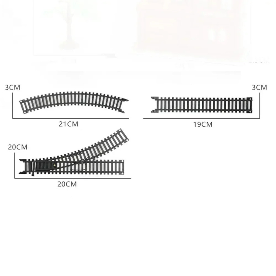 Klassik avtomobil modeli temir yo'l temir yo'l temir yo'l aksessuarlari bolalar uchun model o'yinchoqlar