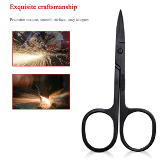 Ножницы Профессиональные для маникюра, изогнутые ножницы для ногтей, бровей, носа, ресниц, кутикулы, педикюра, инструменты для макияжа