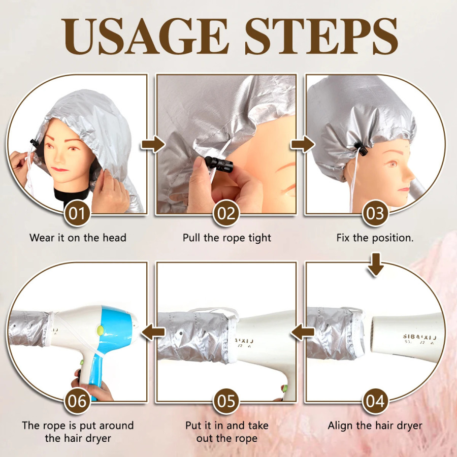 Sartaroshxona jingalak sochlarni parvarish qilish uchun qalpoq Professional sartaroshxona tez quritish qalpoqlarini quritgich o'z qo'llaringiz bilan uslublar uchun asboblar Sartaroshxona uy stilisti aksessuarlari