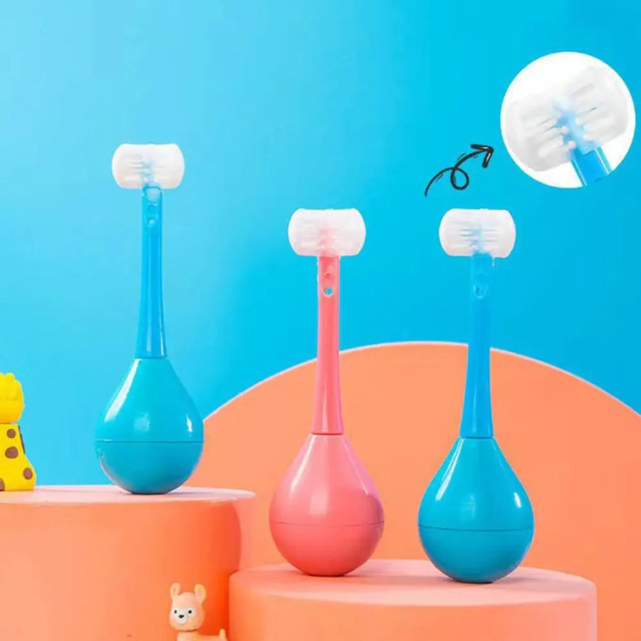Силиконовая щетка для гигиены полости рта Health Cleaner, трехсторонняя зубная щетка, щетка для ухода за полостью рта, детская зубная щетка