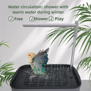Автоматическая циркуляционная ванна-душ для птиц PeonyBath: ежедневное использование, для здоровья, настольная, для попугаев