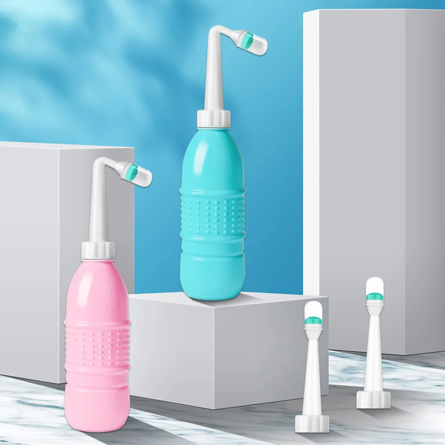 500ml qo'lda ishlatiladigan bide purkagich Sayohat uchun shaxsiy bide tozalovchi gigiena shishasi buzadigan amallar yuvish uchun gigiena ko'krak dush tozalash shishasi