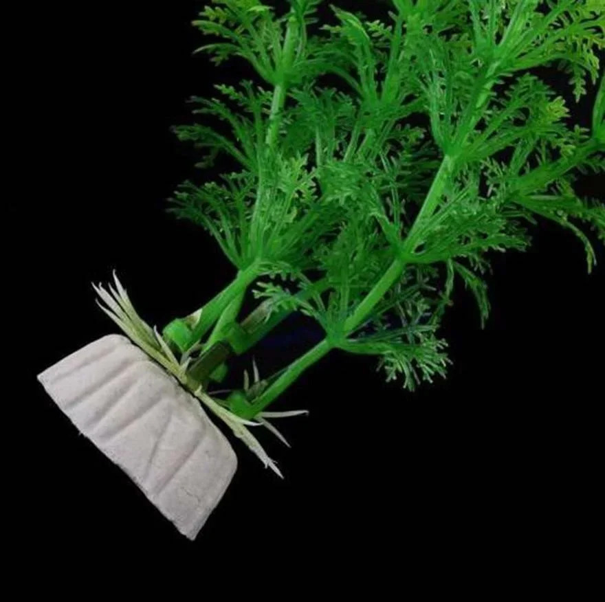 Plastik akvarium dekorasi suvli begona o'tlar o'simlik sun'iy yashil o't
