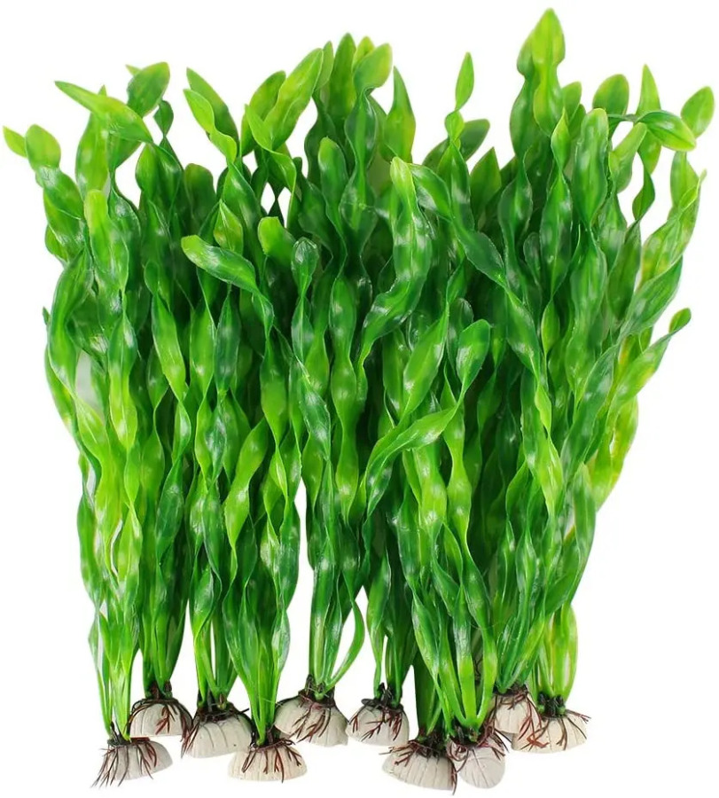 5/10 dona. Plastik akvarium o'simliklari Akvarium bezaklari Akvarium aksessuarlari uchun sun'iy yosunlar suv o'tlari suv osti o'simliklari