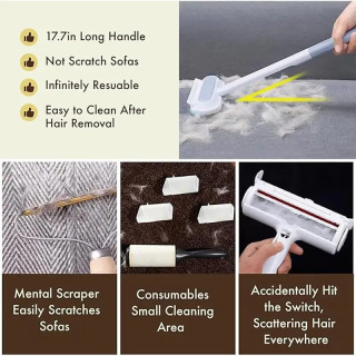 Uy hayvonlari uchun sochni tozalash vositasi mebel uchun mos, bardoshli va qayta foydalanish mumkin, itlar va mushuklar, oila va tashqi makon uchun yuviladigan peluş tozalagich.