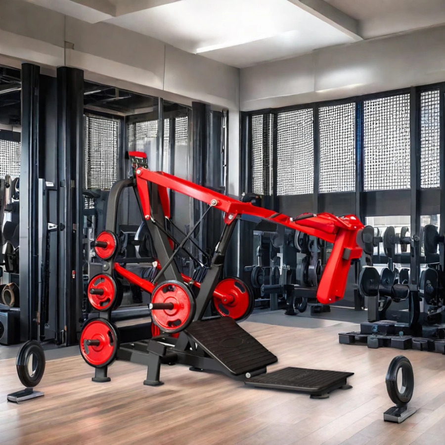 Fitness gimnastika zali Super sarkaç Squat mashinasi Plitalar PIN yuk tanlash sarkaç Squat mashinasi