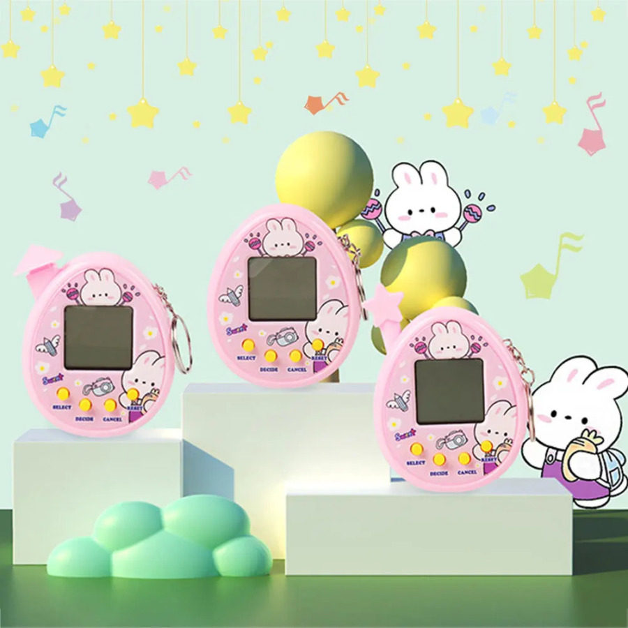 Электронная игра для домашних животных, портативная игровая консоль, игрушка, виртуальная киберцифровая пиксельная игрушка для домашних животных, забавный подарок, игровая игрушка ﻿   1шт.
