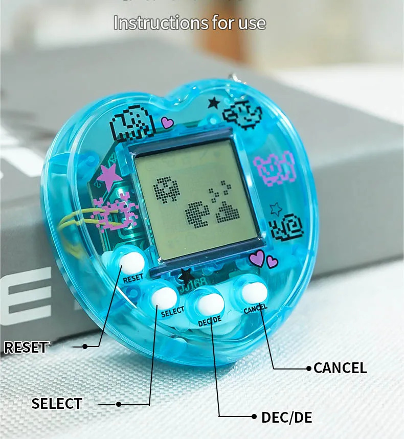 Nostaljik elektron virtual uy hayvonlari Tamagotchi: Portativ raqamli uy hayvonlari o'yinchoqlari