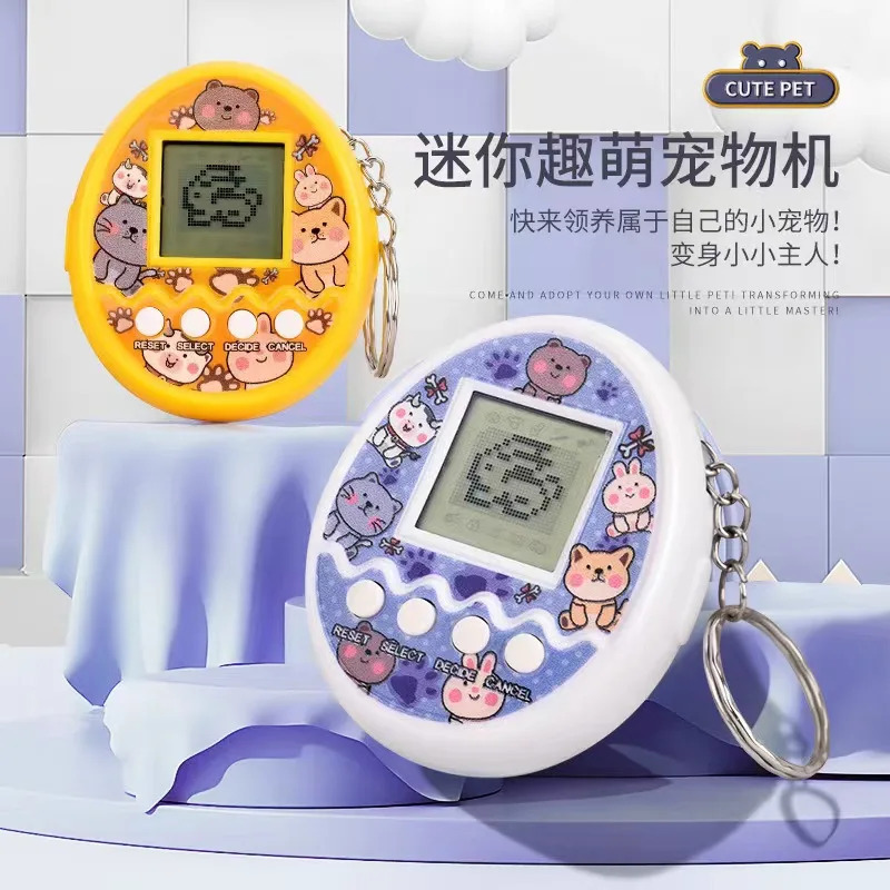 Shaffof elektron uy hayvonlari Tamagotchi 90s Nostaljik 168 uy hayvonlari bitta virtual kiber raqamli uy hayvonlari o'yinchoqlari Pikselli kulgili o'yinchoqlar