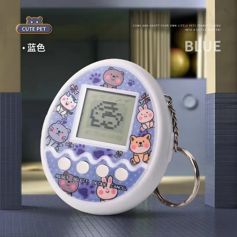 Shaffof elektron uy hayvonlari Tamagotchi 90s Nostaljik 168 uy hayvonlari bitta virtual kiber raqamli uy hayvonlari o'yinchoqlari Pikselli kulgili o'yinchoqlar