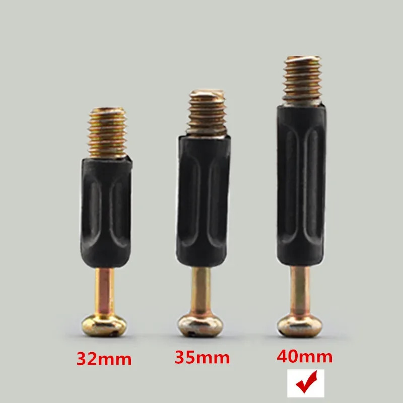 10 komplekt mebel vintlari 3 ning 1 tasi birlashtiruvchi murvatning yon tomonidagi ulanishi 15x12 mm. Oldindan o'rnatilgan gayka