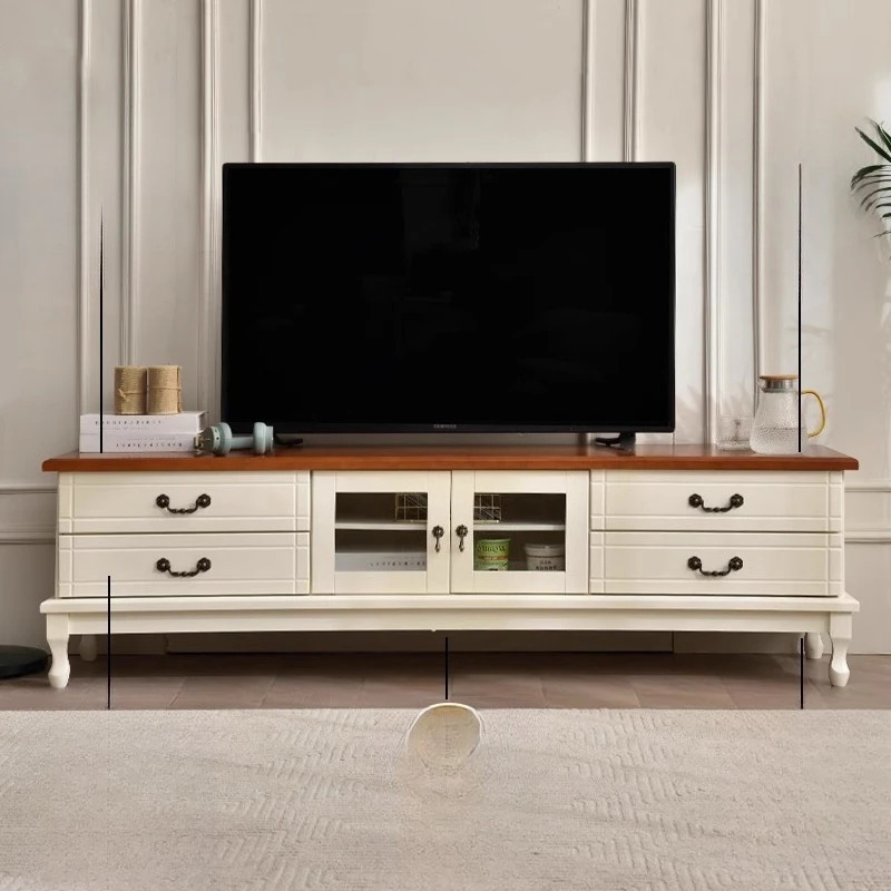 Ko'ngilochar Kino Televizor stendlari Yashash xonasi Kamin Monitori Ko'krak qafasi Televizor stendlari Nordic uslubidagi Muebles hashamatli yog'och mebellari
