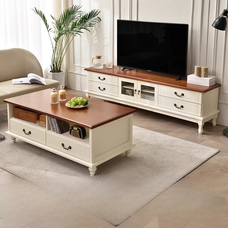 Ko'ngilochar Kino Televizor stendlari Yashash xonasi Kamin Monitori Ko'krak qafasi Televizor stendlari Nordic uslubidagi Muebles hashamatli yog'och mebellari