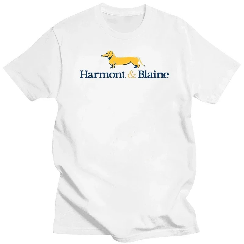 Футболка мужская хлопковая с коротким рукавом, модная тенниска с логотипом Harmont Blaine, повседневная майка, цвет черный, лето